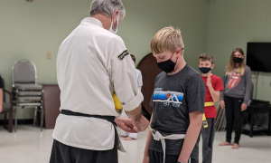 One of our awesome students getting there yellow stripe (10)