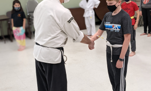 One of our awesome students getting there yellow stripe (9)